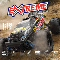 HKM-565331 4WD Radio Control High-Speed Off-Road Car for Kids, 1/18 Scale, Climbing Vehicle, Ready-to-Use