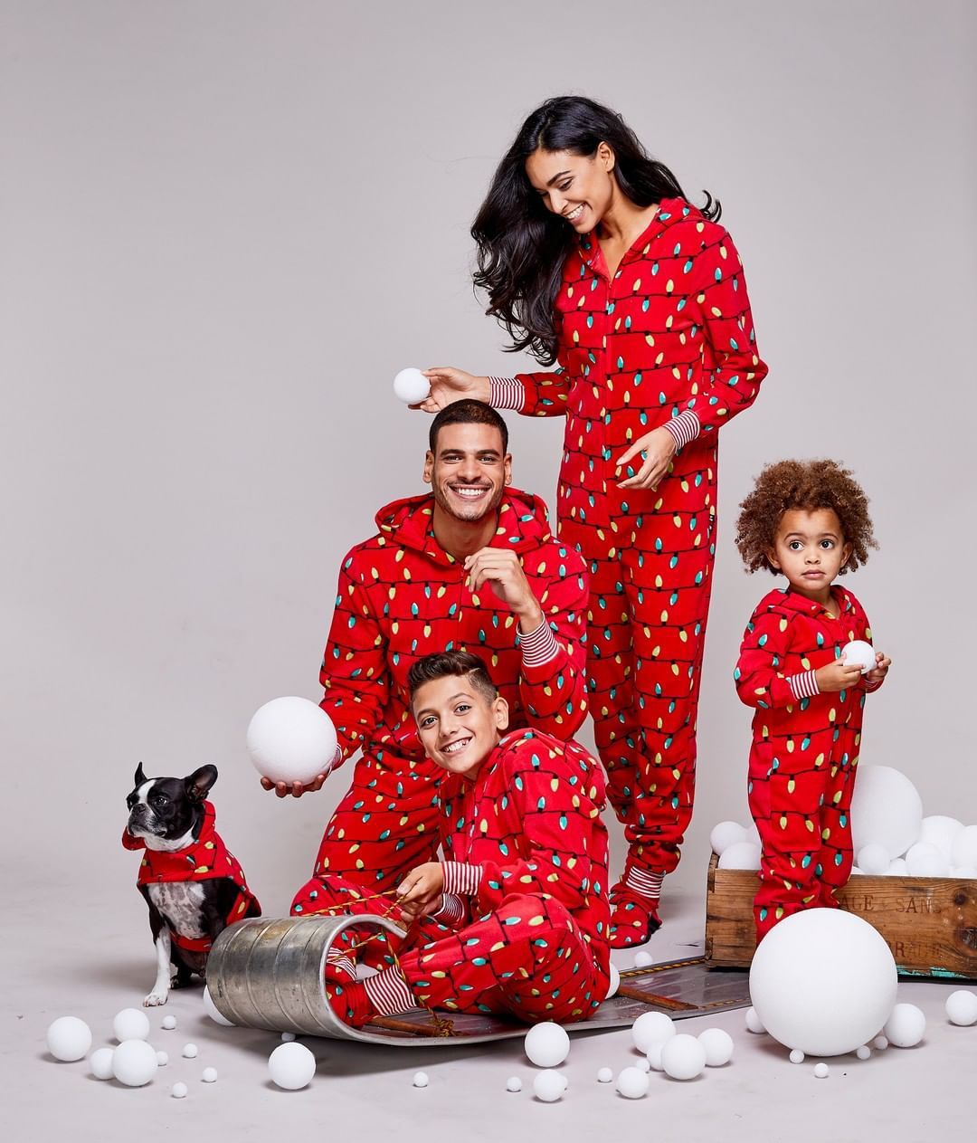 HKM-565523 Parent-Child Christmas Pajamas Set in Cartoon Design, Milk Silk Fabric, Long Sleeve, Unisex, Various Sizes Available