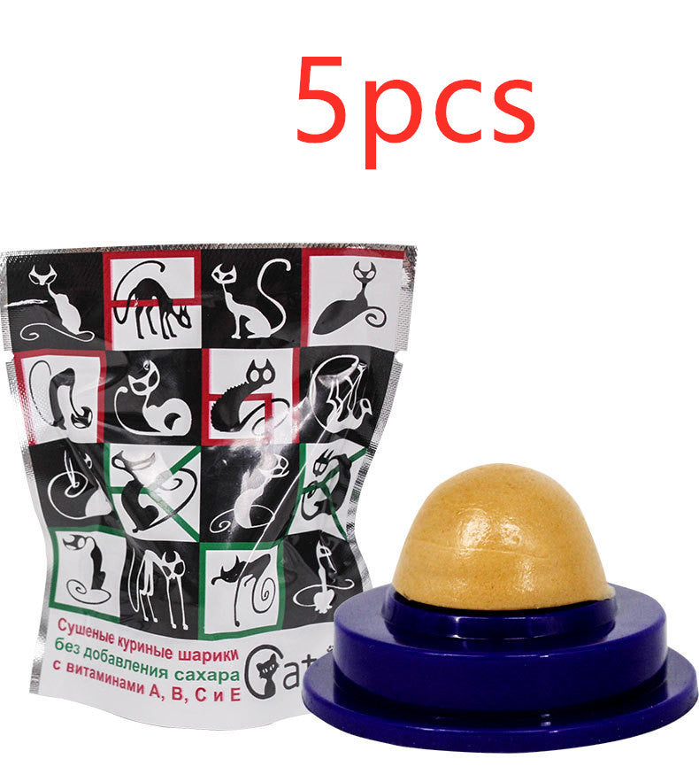 HKM-565523 Pet Cat Sugar Energy Ball Lick Toys Catnip