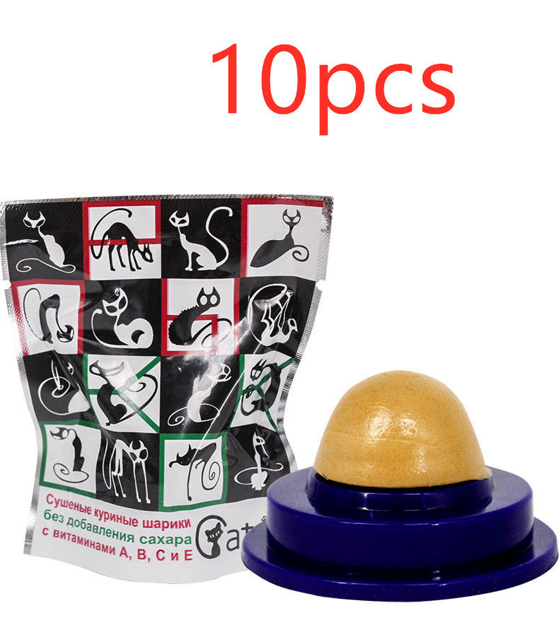 HKM-565523 Pet Cat Sugar Energy Ball Lick Toys Catnip