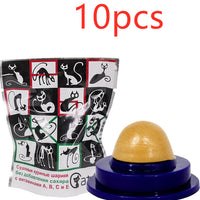 HKM-565523 Pet Cat Sugar Energy Ball Lick Toys Catnip
