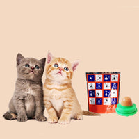 HKM-565523 Pet Cat Sugar Energy Ball Lick Toys Catnip