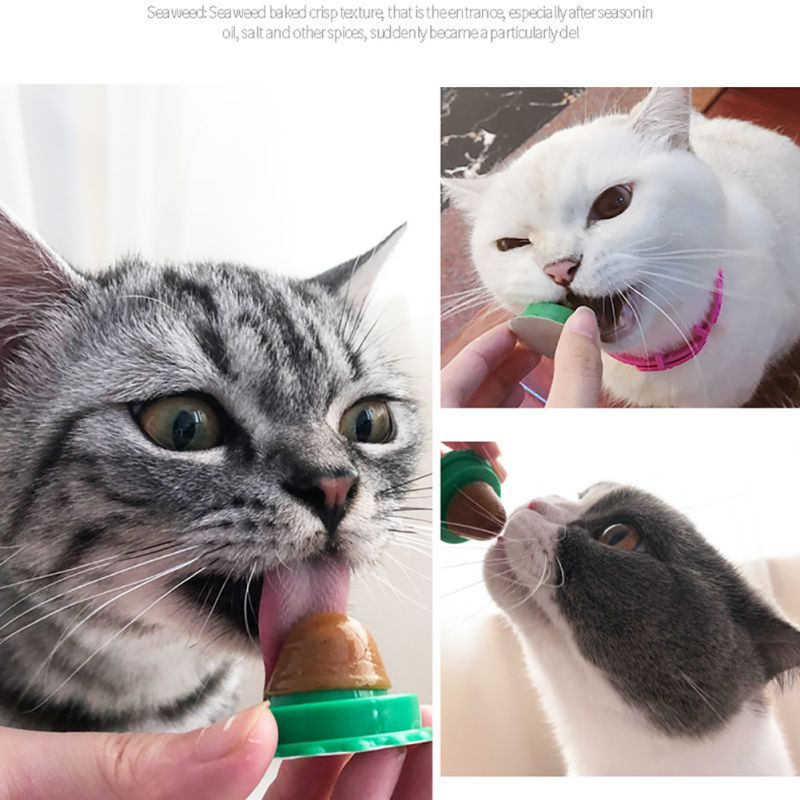 HKM-565523 Pet Cat Sugar Energy Ball Lick Toys Catnip