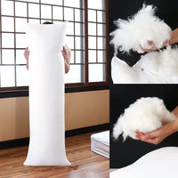 HKM-565715 7D Soft Cotton Filling Pillow - Modern Simplicity Solid Color Cushion in White
