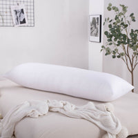 HKM-565715 7D Soft Cotton Filling Pillow - Modern Simplicity Solid Color Cushion in White