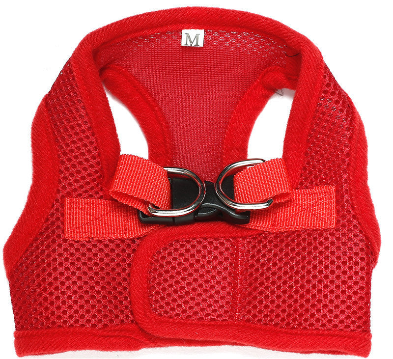 HKM-565779 Breathable Mesh Dog Vest with Adjustable Traction Rope Harness and Back Handle