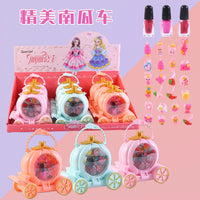 HKM-565907 DIY Beaded Hair Clip Set with Trolley Box for Creative Kids Play