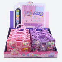 HKM-565907 DIY Beaded Hair Clip Set with Trolley Box for Creative Kids Play