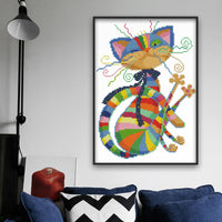 HKM-565907 Ecological Cotton Cartoon Anime Cross Stitch Kit for Living Room and Bedroom Decoration