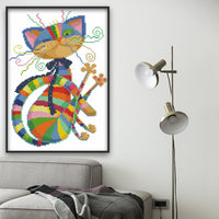 HKM-565907 Ecological Cotton Cartoon Anime Cross Stitch Kit for Living Room and Bedroom Decoration