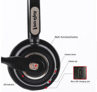 HKM-565971 Bluetooth Headset with Noise-Canceling Microphone for Truck Drivers and Office Use