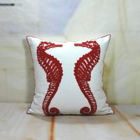 HKM-565971 Three-Dimensional Embroidered Flower Cotton Pillow Case - 45x45cm