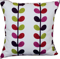 HKM-565971 Three-Dimensional Embroidered Flower Cotton Pillow Case - 45x45cm