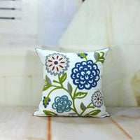 HKM-565971 Three-Dimensional Embroidered Flower Cotton Pillow Case - 45x45cm