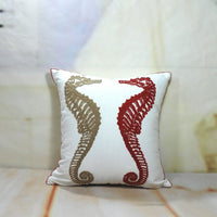 HKM-565971 Three-Dimensional Embroidered Flower Cotton Pillow Case - 45x45cm