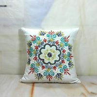 HKM-565971 Three-Dimensional Embroidered Flower Cotton Pillow Case - 45x45cm