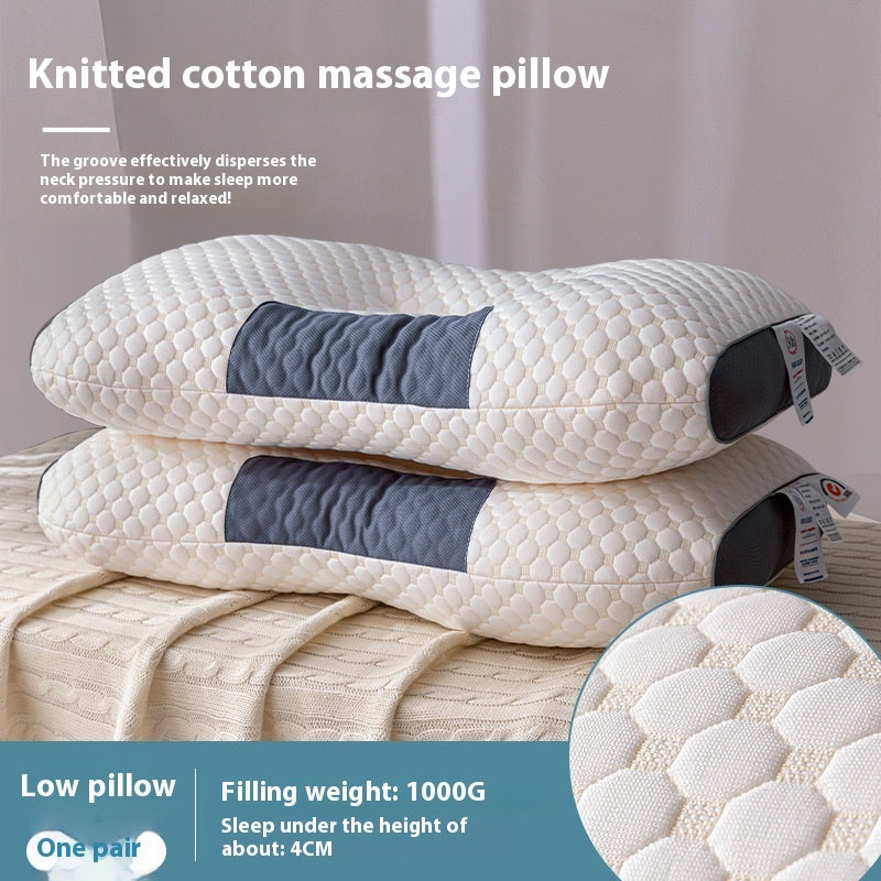 HKM-566035 3D Knitted Honeycomb Cervical Support Pillow - Low, Medium, High Options Available