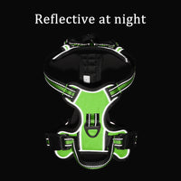 HKM-566099 Breathable Reflective Dog Vest with Chest Straps and Hand Holding Rope - Multiple Colors Available