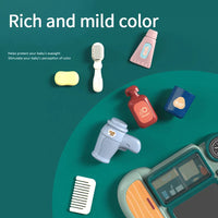 HKM-566163 Kids Multifunction Washbasin Sink Playset with Lights and Sound for Pretend Play