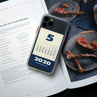 HKM-566163 New Year Calendar Card TPU Mobile Phone Case for iPhone 7/8, 7P/8P, X/XS, XS MAX, XR, 11, 11PRO, 11PRO MAX