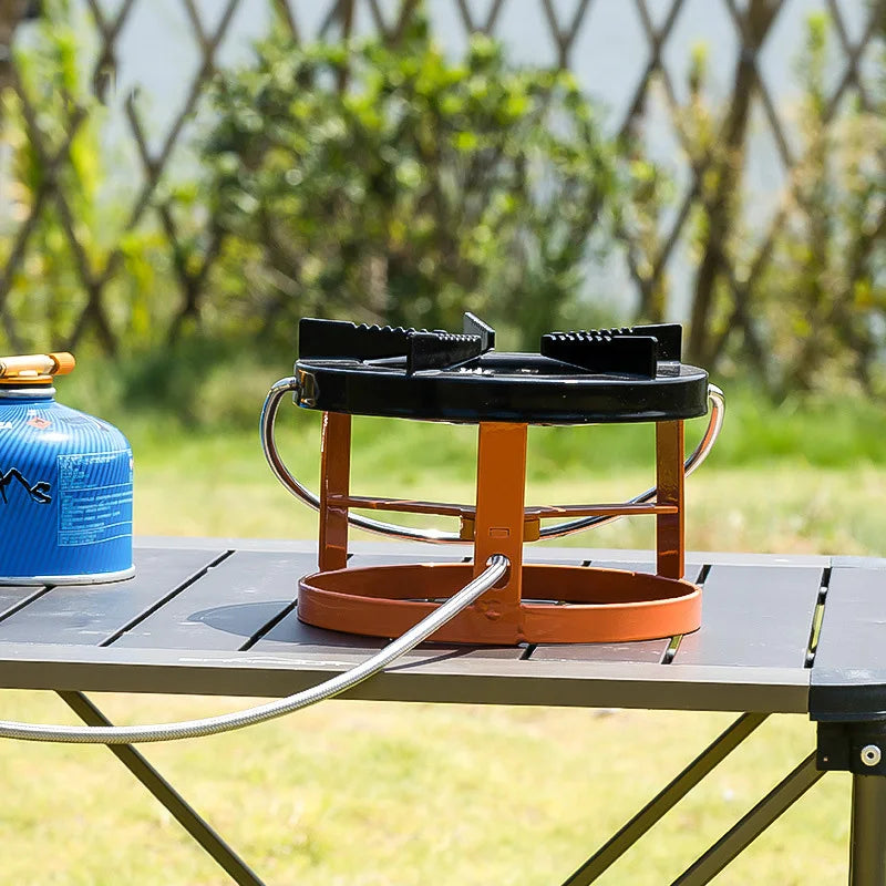 KTX-566419 Portable Outdoor Camping Stove with Holder - Lightweight Gas Stove for Easy Transportation