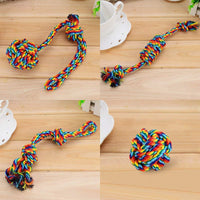 HKM-566547 Durable Cotton Rope Toys for Dogs and Cats - Molar Knotted Chew Set