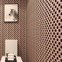 HKM-566611 Self-Adhesive PVC Mosaic Tile Stickers - Waterproof & Non-Slip Wall and Floor Decor, 10x10cm / 15x15cm, Eco-Friendly
