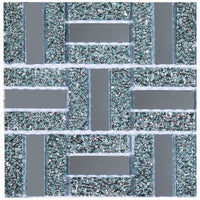 HKM-566611 Self-Adhesive PVC Mosaic Tile Stickers - Waterproof & Non-Slip Wall and Floor Decor, 10x10cm / 15x15cm, Eco-Friendly