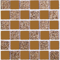 HKM-566611 Self-Adhesive PVC Mosaic Tile Stickers - Waterproof & Non-Slip Wall and Floor Decor, 10x10cm / 15x15cm, Eco-Friendly