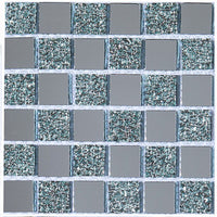 HKM-566611 Self-Adhesive PVC Mosaic Tile Stickers - Waterproof & Non-Slip Wall and Floor Decor, 10x10cm / 15x15cm, Eco-Friendly