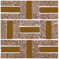 HKM-566611 Self-Adhesive PVC Mosaic Tile Stickers - Waterproof & Non-Slip Wall and Floor Decor, 10x10cm / 15x15cm, Eco-Friendly
