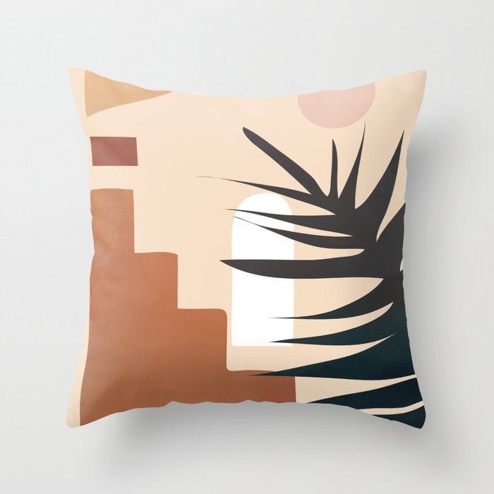 HKM-566739 Geometric Pattern Peach Skin Pillowcase – Nordic Style 45x45cm