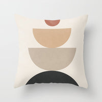 HKM-566739 Geometric Pattern Peach Skin Pillowcase – Nordic Style 45x45cm