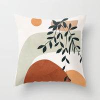HKM-566739 Geometric Pattern Peach Skin Pillowcase – Nordic Style 45x45cm