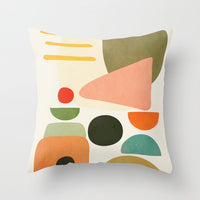 HKM-566739 Geometric Pattern Peach Skin Pillowcase – Nordic Style 45x45cm