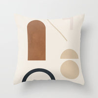 HKM-566739 Geometric Pattern Peach Skin Pillowcase – Nordic Style 45x45cm