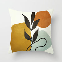 HKM-566739 Geometric Pattern Peach Skin Pillowcase – Nordic Style 45x45cm