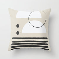 HKM-566739 Geometric Pattern Peach Skin Pillowcase – Nordic Style 45x45cm