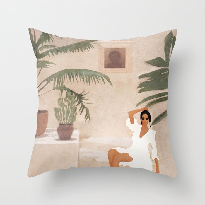 HKM-566739 Geometric Pattern Peach Skin Pillowcase – Nordic Style 45x45cm