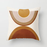 HKM-566739 Geometric Pattern Peach Skin Pillowcase – Nordic Style 45x45cm