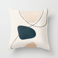 HKM-566739 Geometric Pattern Peach Skin Pillowcase – Nordic Style 45x45cm