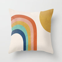 HKM-566739 Geometric Pattern Peach Skin Pillowcase – Nordic Style 45x45cm