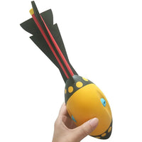 HKM-566739 Soft PU Foam Flying Rocket Outdoor Toy for Kids – Fun Javelin Shape Stress Ball Launcher