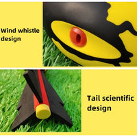 HKM-566739 Soft PU Foam Flying Rocket Outdoor Toy for Kids – Fun Javelin Shape Stress Ball Launcher