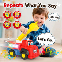 HKM-566867 Electric Multifunction Fire Engine Toy with Music and Light for Ages 2-13