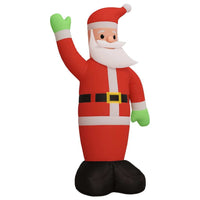 HKM-566867 Inflatable Santa Claus Decoration with LED Lights - 370 cm, Durable Oxford Fabric