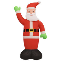 HKM-566867 Inflatable Santa Claus Decoration with LED Lights - 370 cm, Durable Oxford Fabric