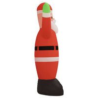 HKM-566867 Inflatable Santa Claus Decoration with LED Lights - 370 cm, Durable Oxford Fabric