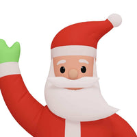HKM-566867 Inflatable Santa Claus Decoration with LED Lights - 370 cm, Durable Oxford Fabric