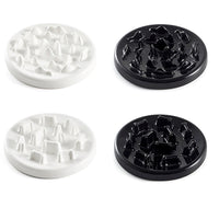 HKM-566931 Ceramic Slow Feed Bowl for Cats and Small to Medium Dogs - Fish & Bone Design, 22x22x4cm